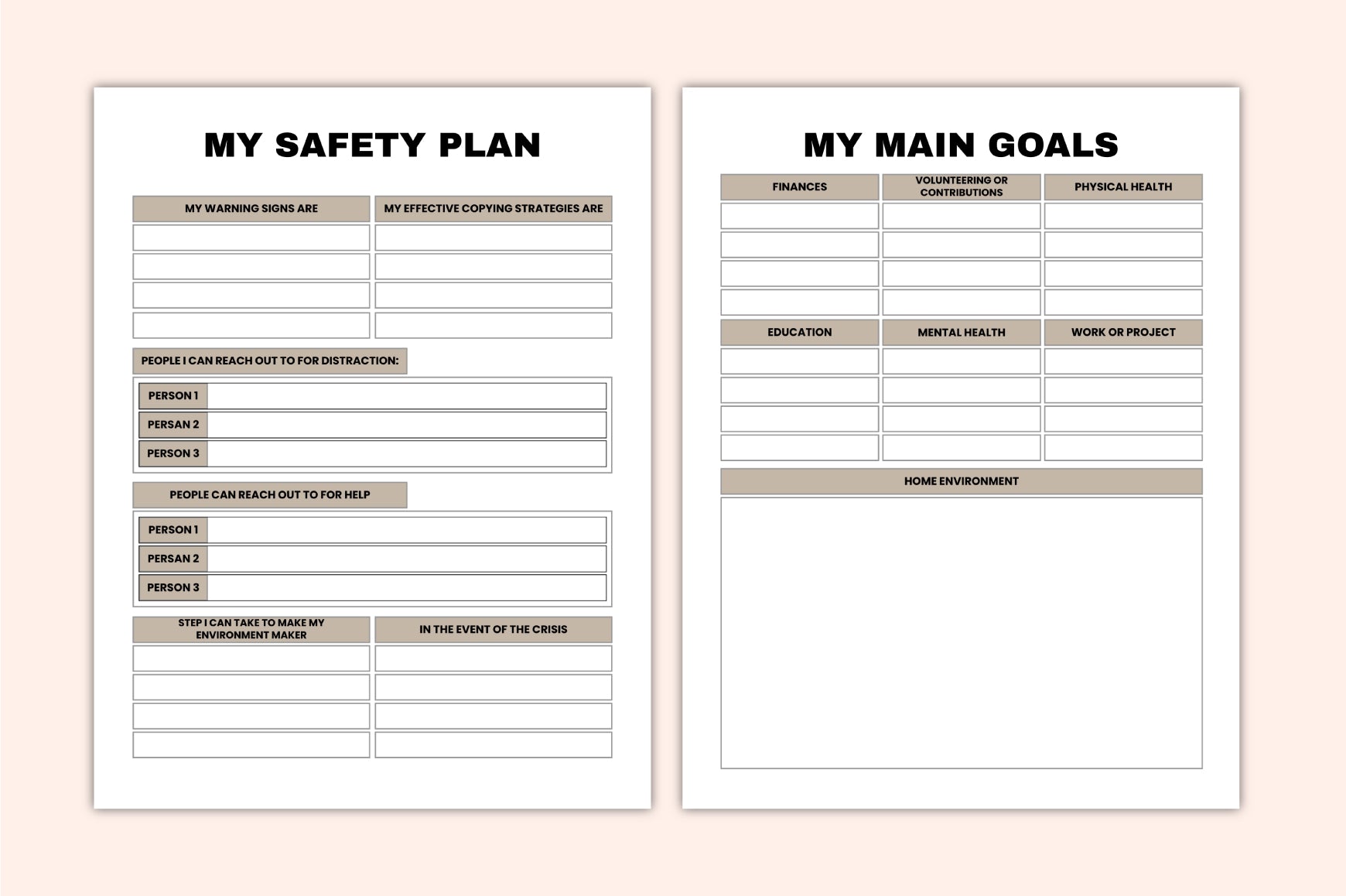 Personal Security Planner