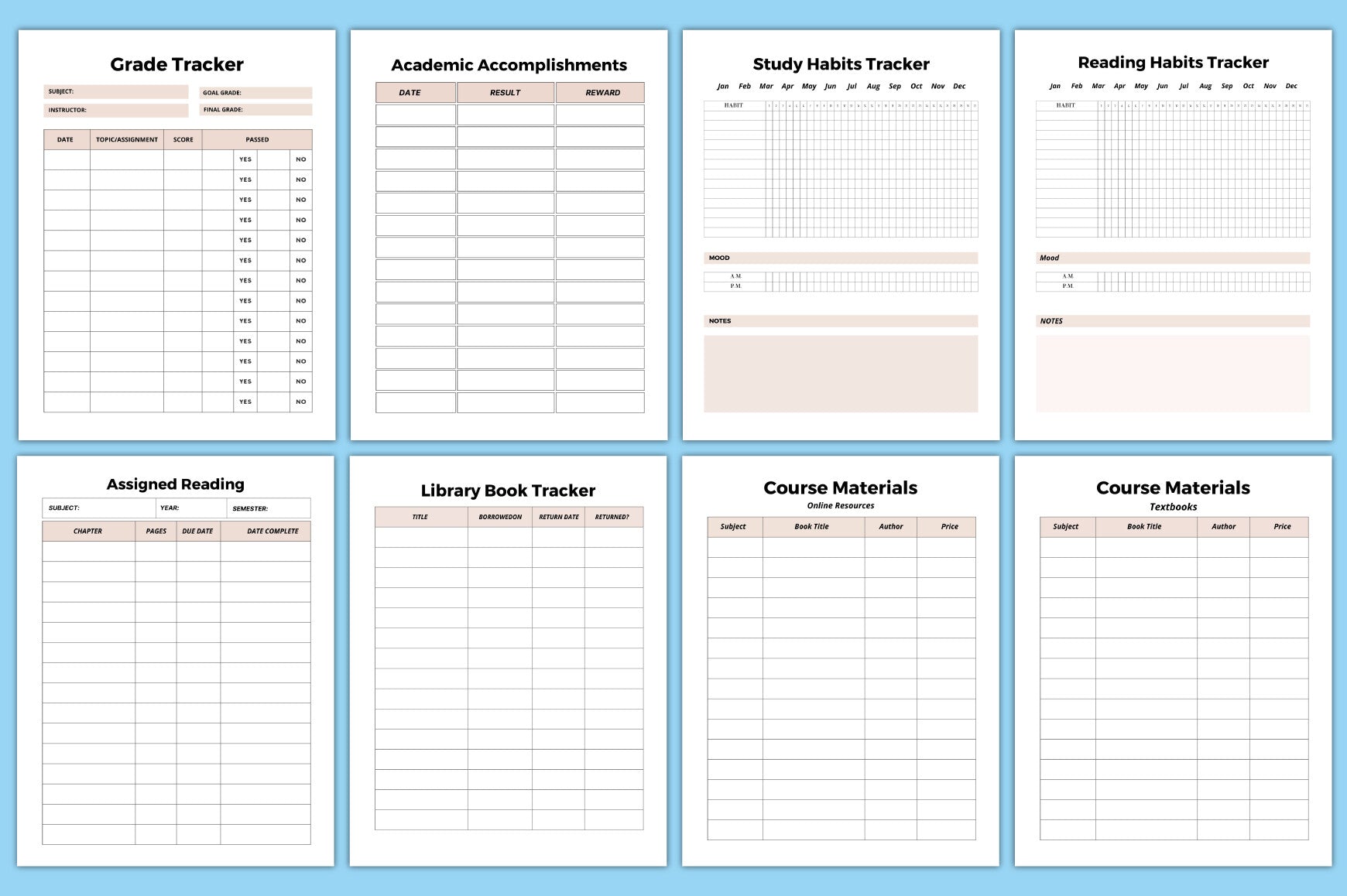 Nursing Student Planner