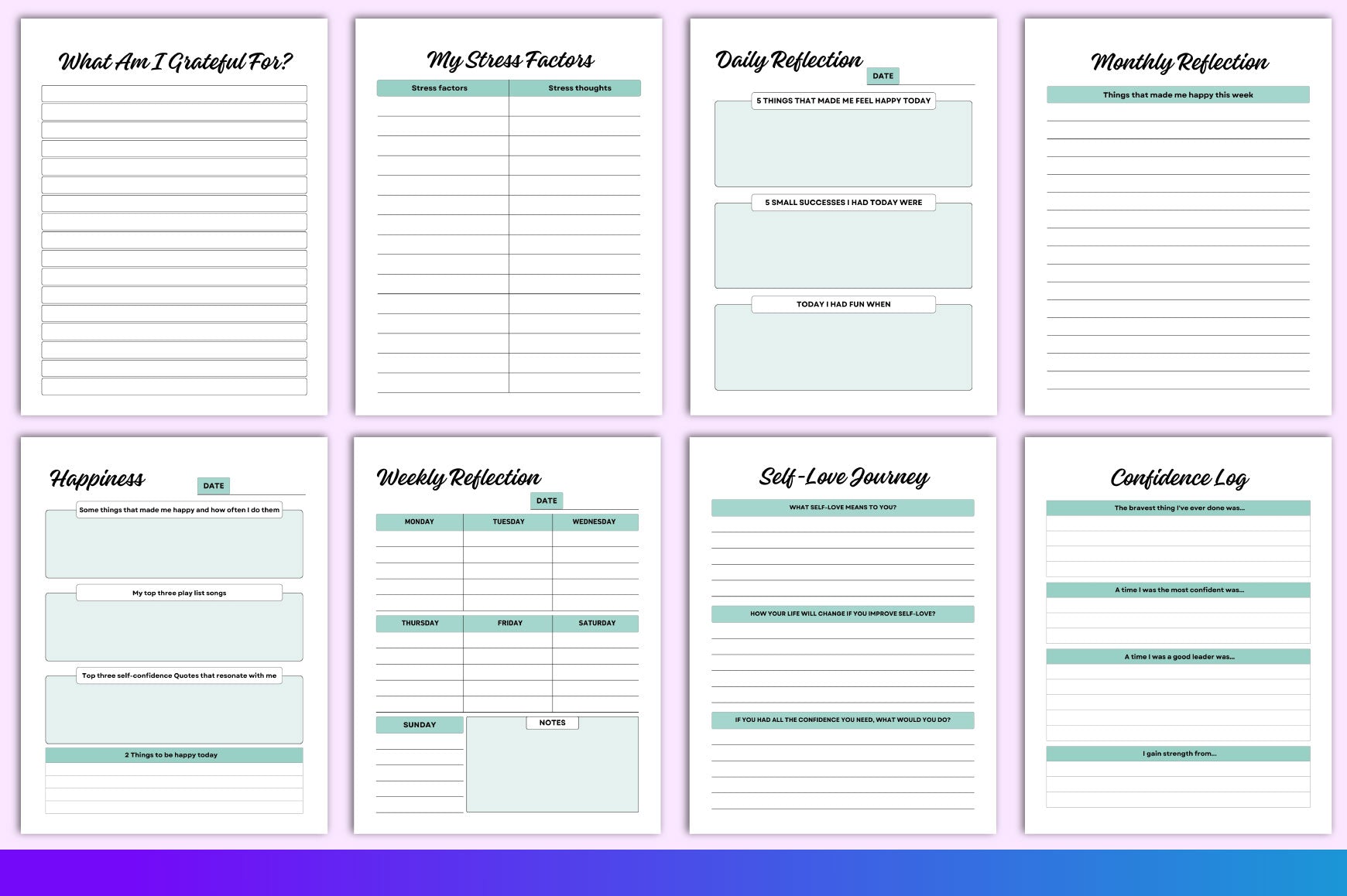 Mental Health Planner for Wellbeing