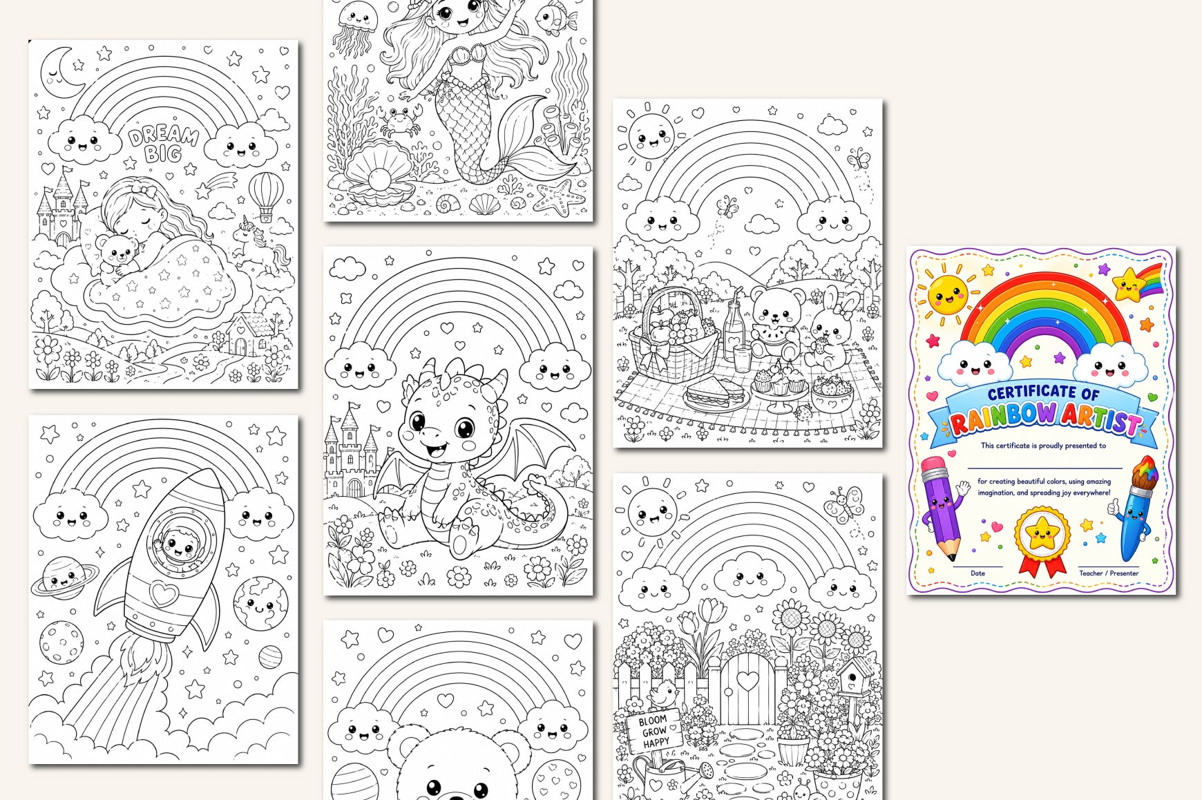 Rainbow Coloring Fun