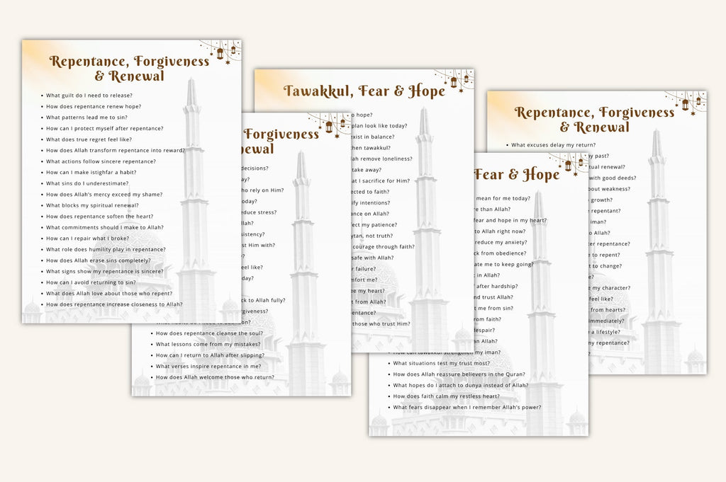 Quranic Thought Journaling Prompts