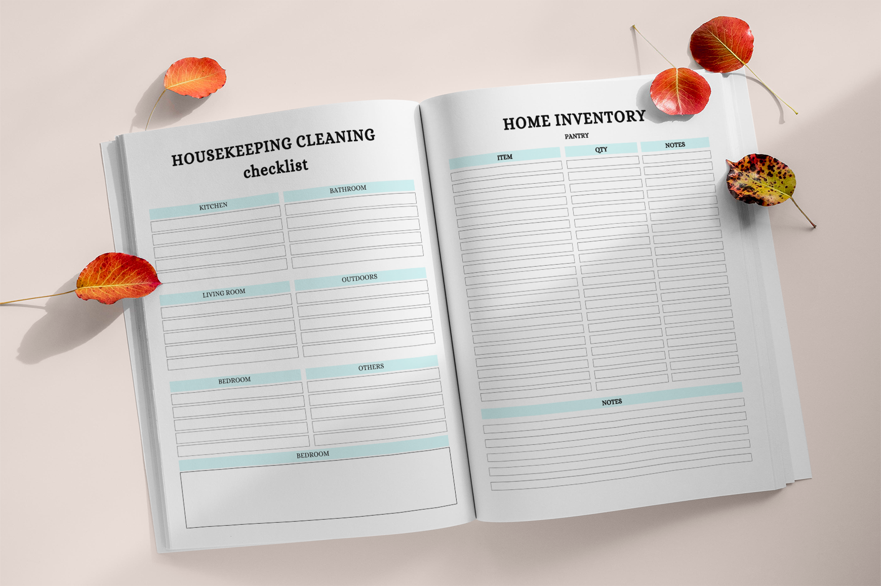 Clean Organized Living Planner