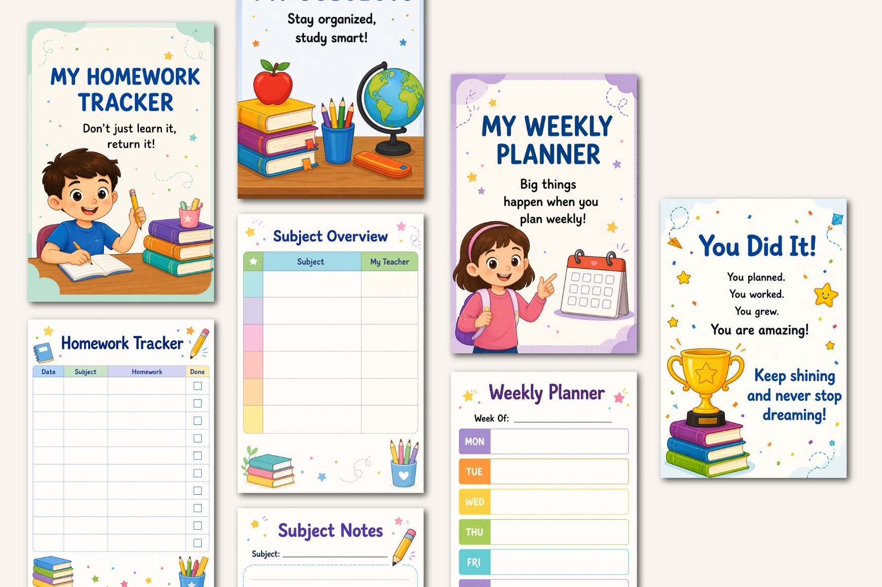 School Success For Kids Planner