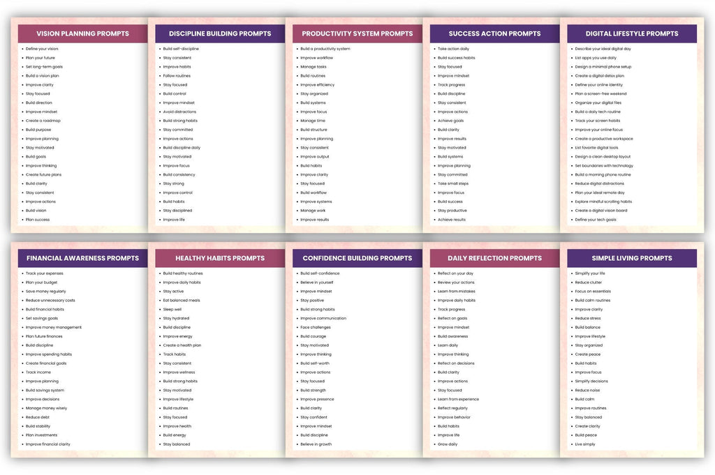 1000+ Modern Prompts