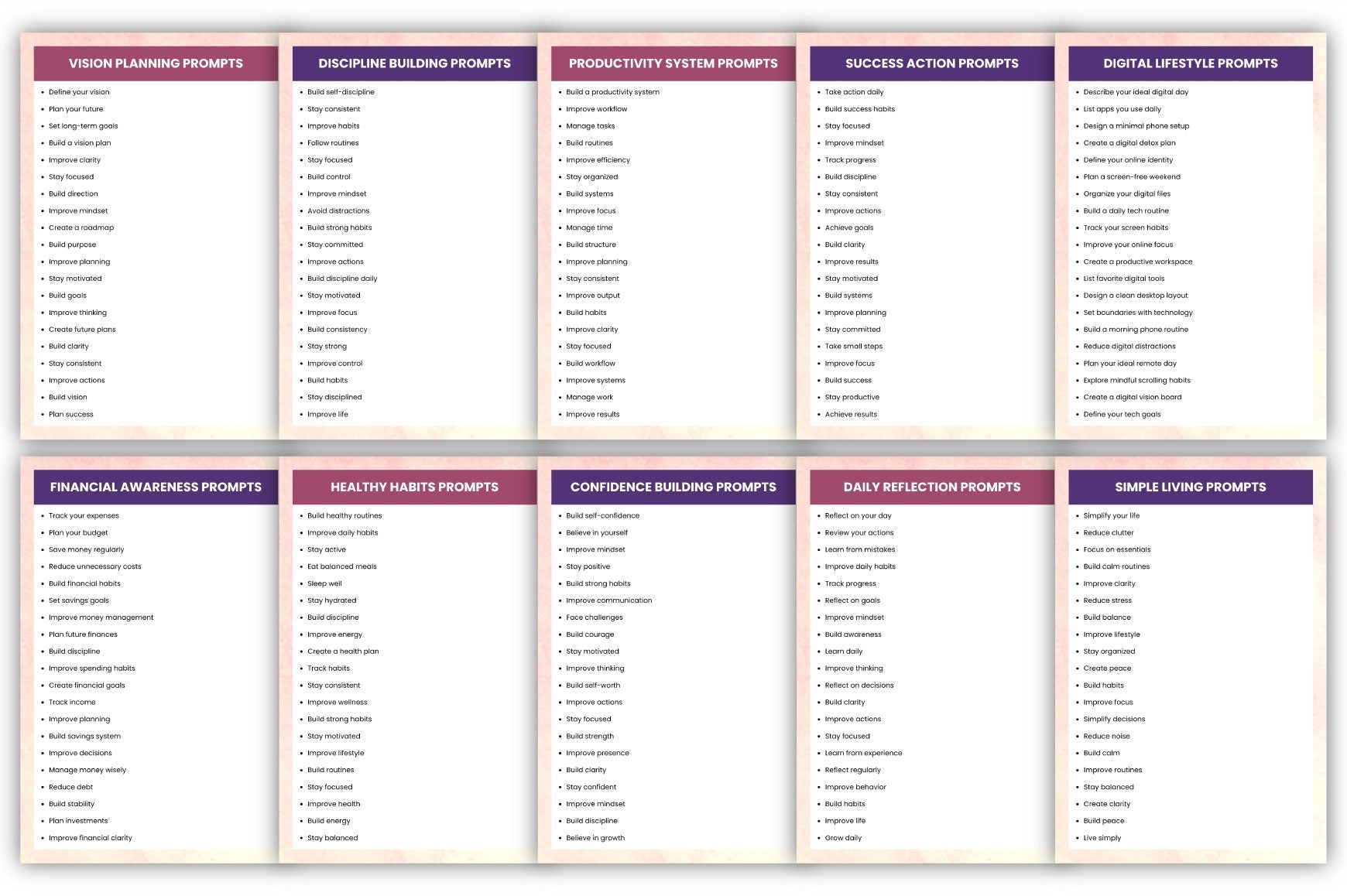 1000+ Modern Prompts