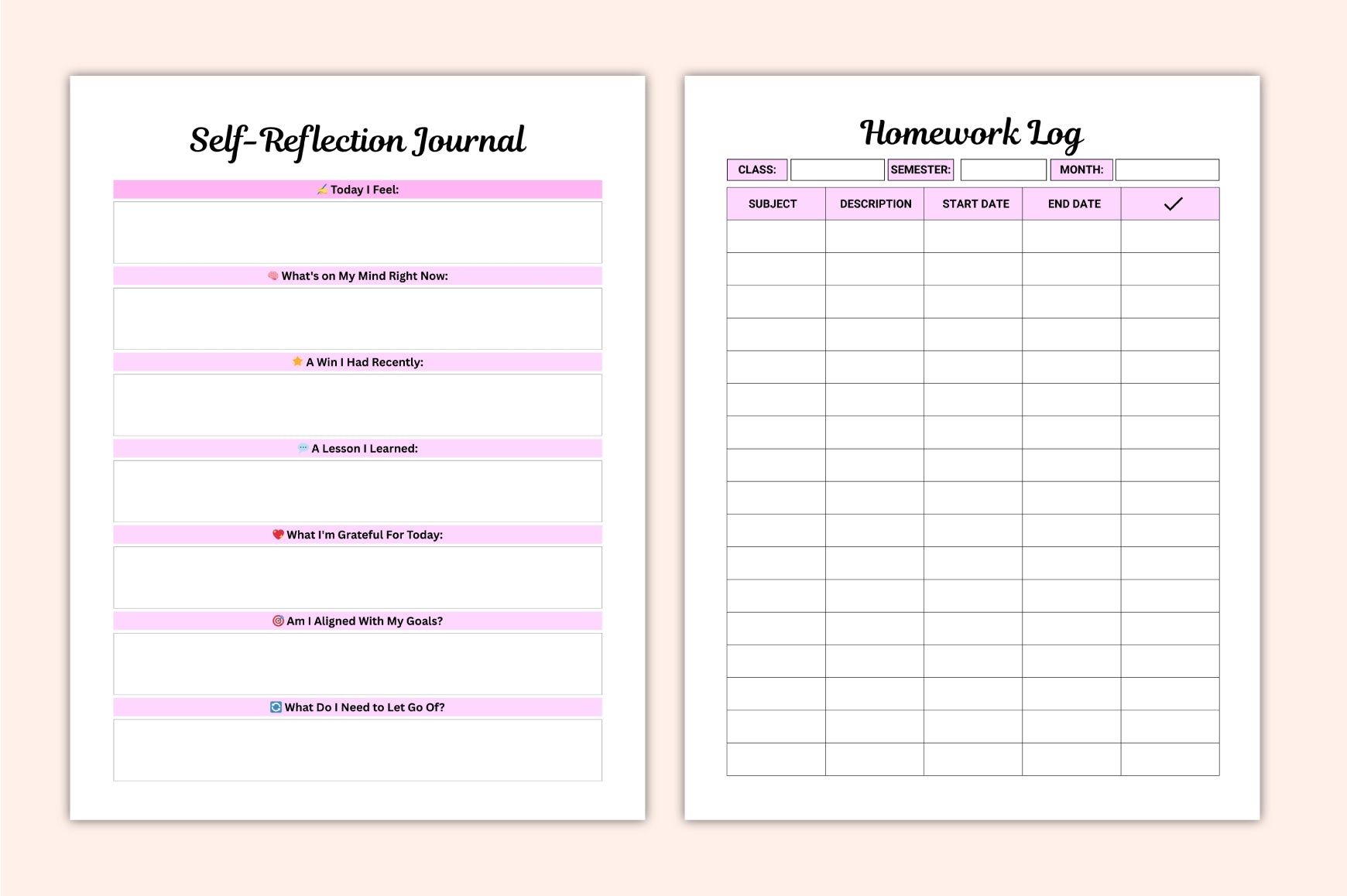 Study Success Makeover Planner