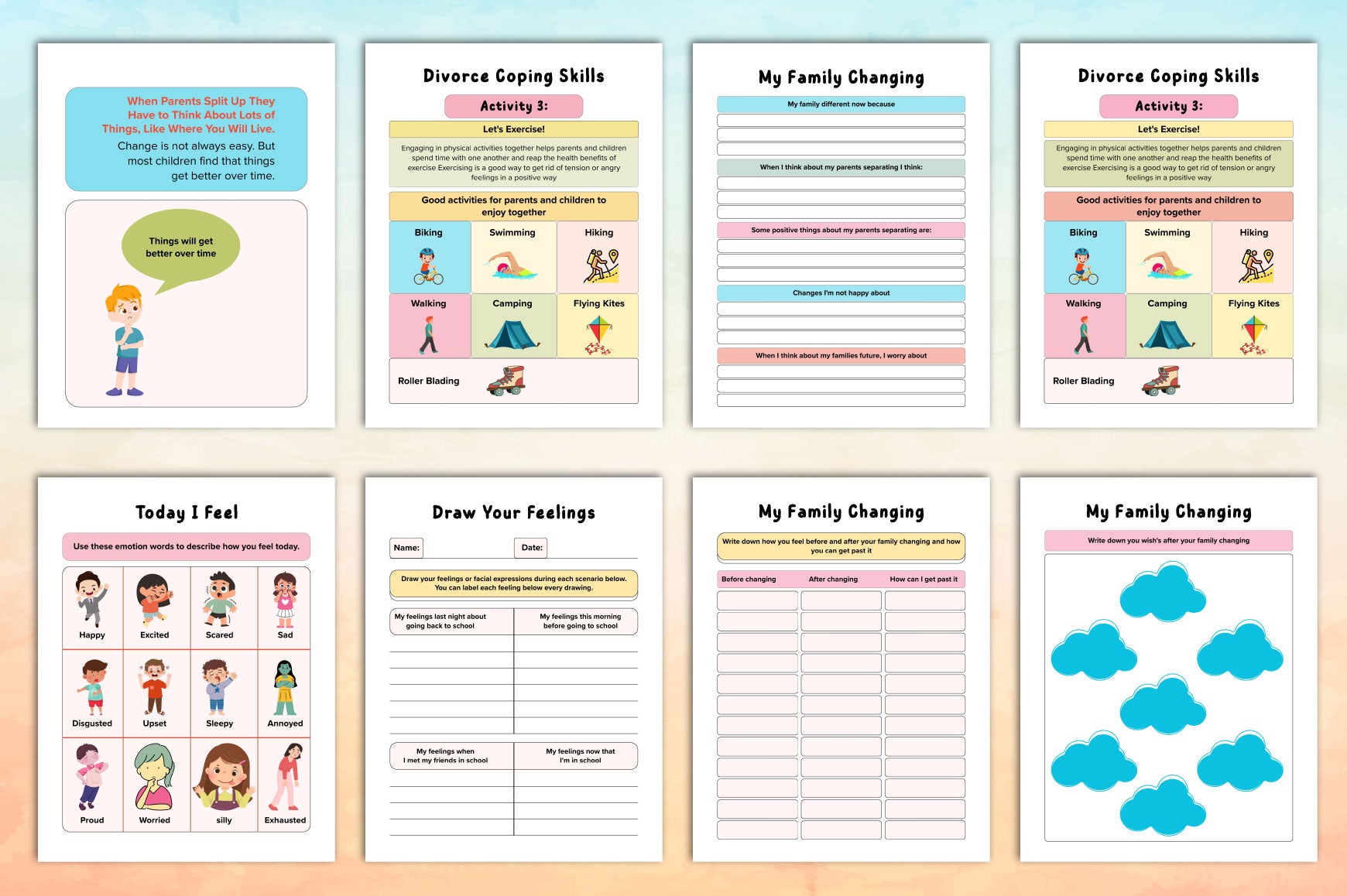 Coping With Divorce: Kids Planner