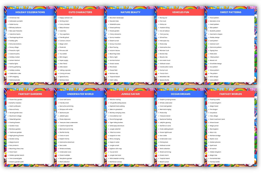 Coloring Prompts Collection