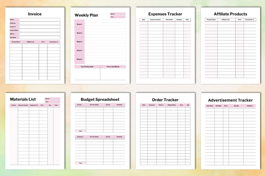 Side Hustle Planner