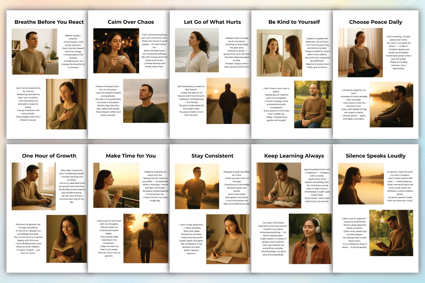 Self Improvement Guidebook Planner