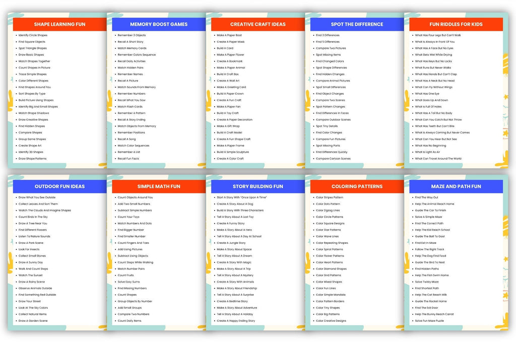 Kids Activity Prompts