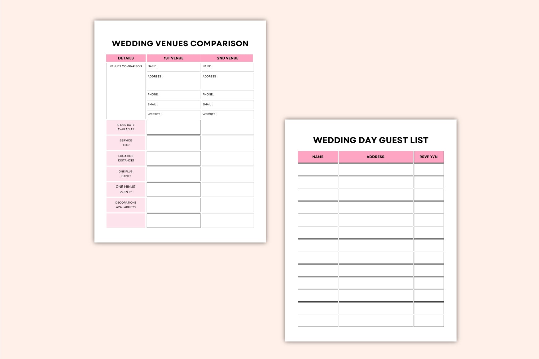 Bride Wedding Planner
