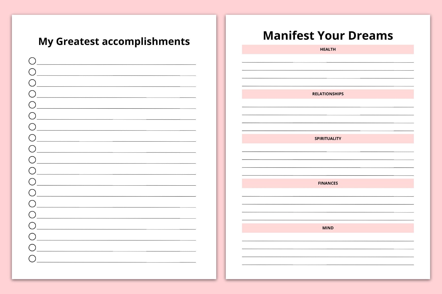Self Esteem Journal for Personal Growth