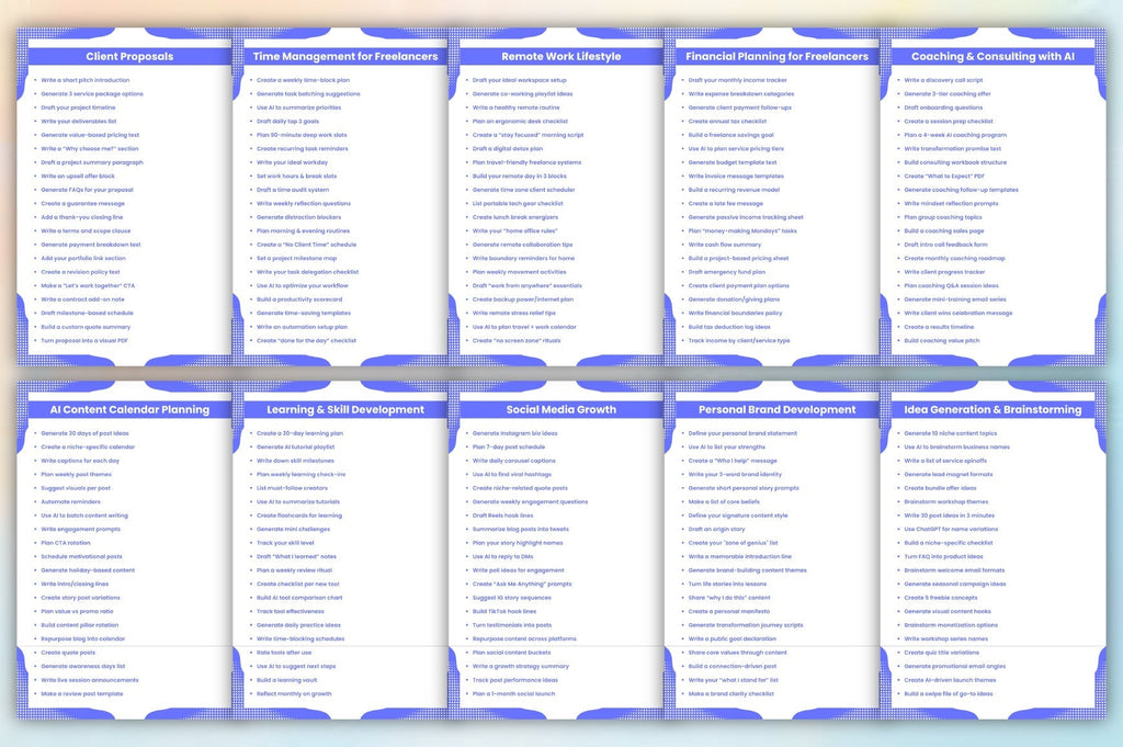 AI Freelancer Toolkit Prompts