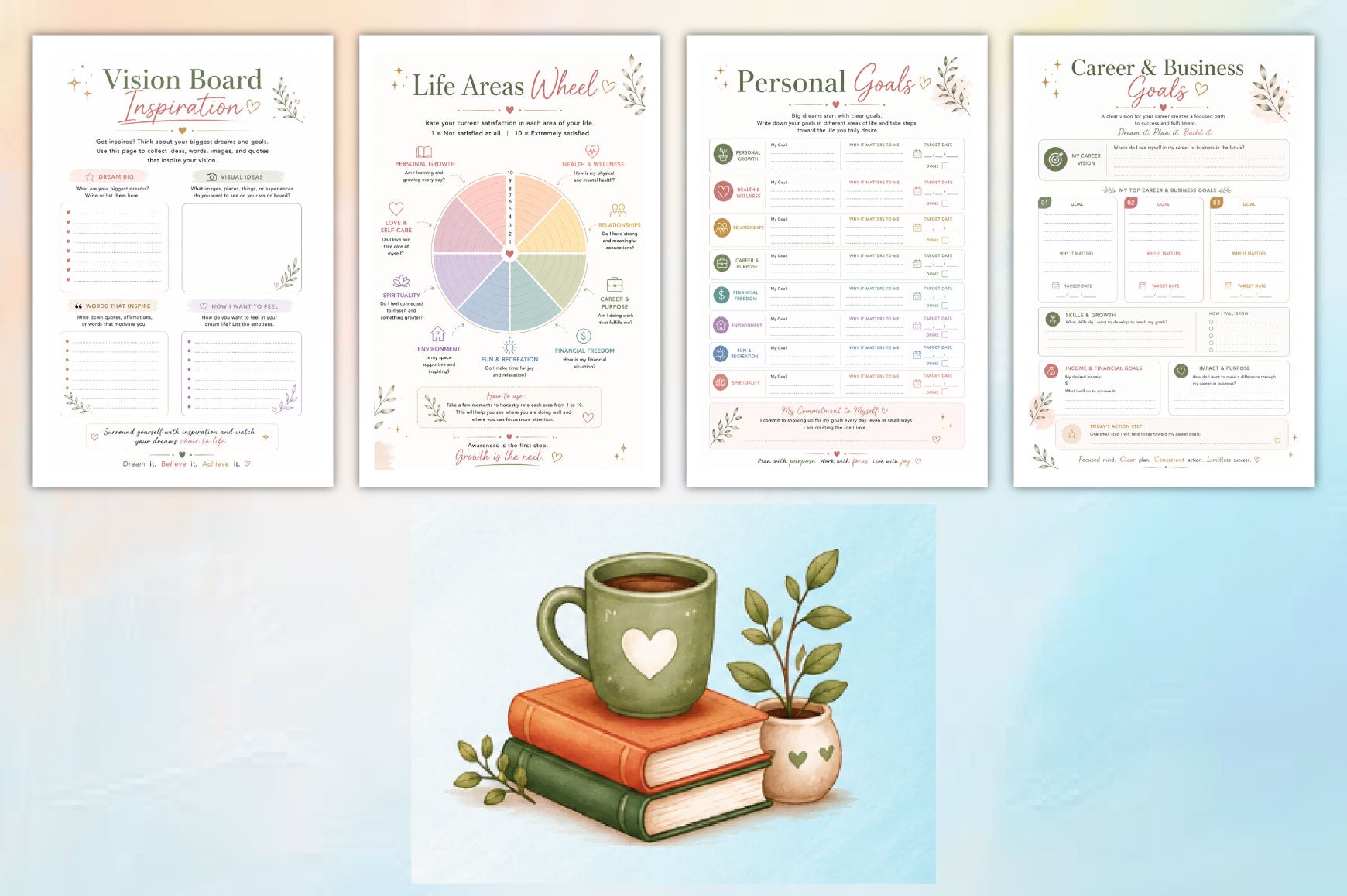 Personal Vision Board Planner