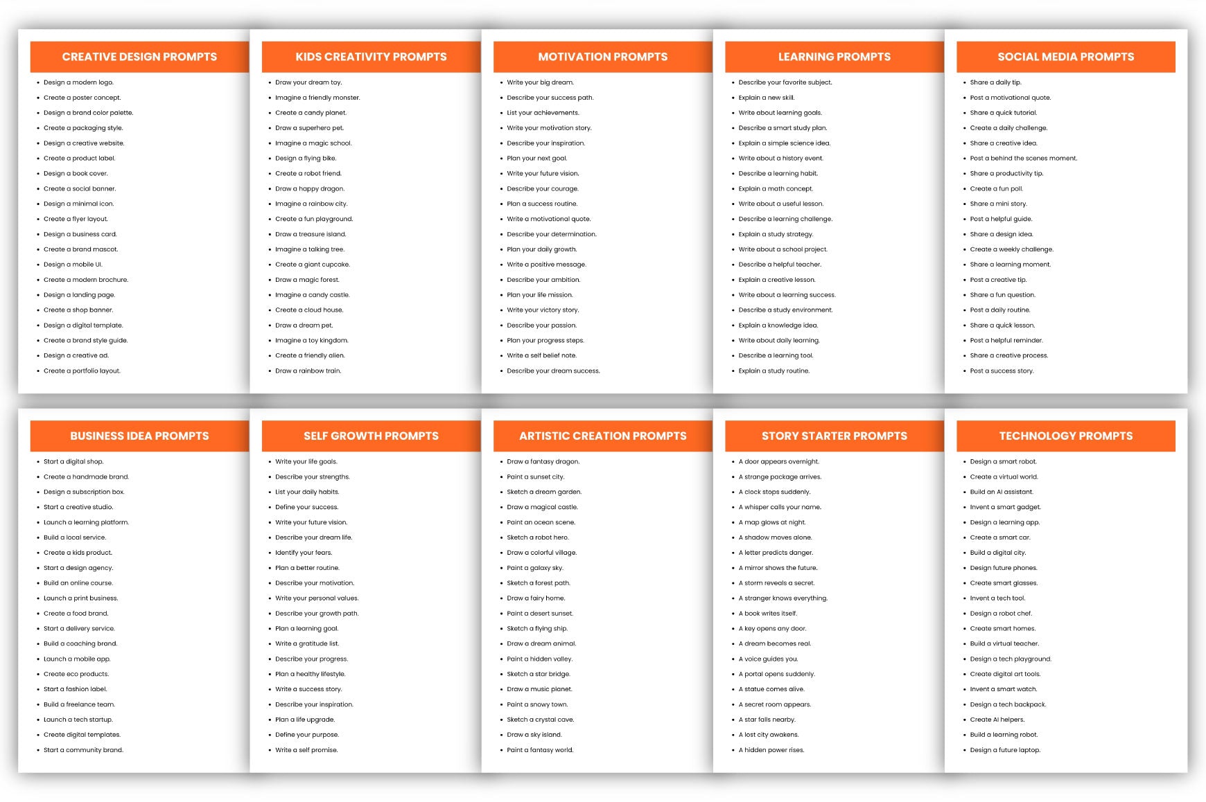 Brilliant Ideas Prompts
