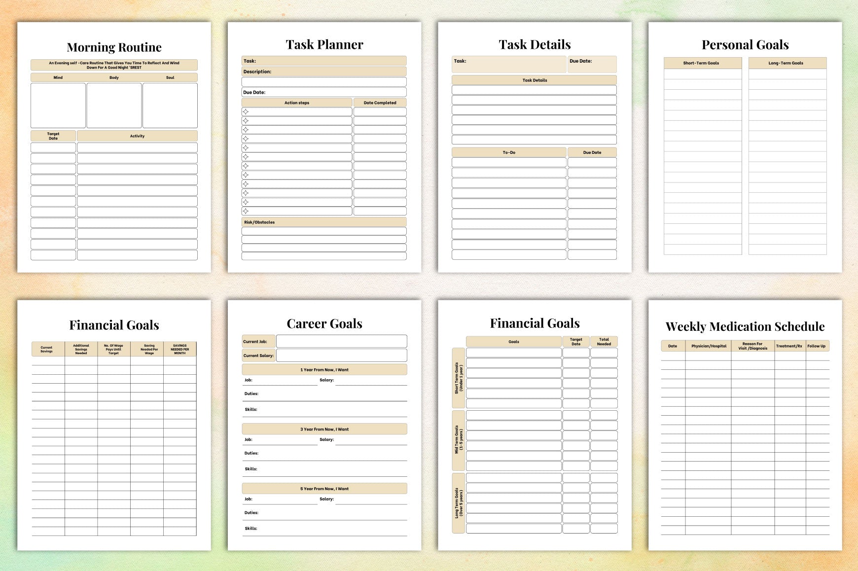 Habit Planner for Effective Goal Tracking