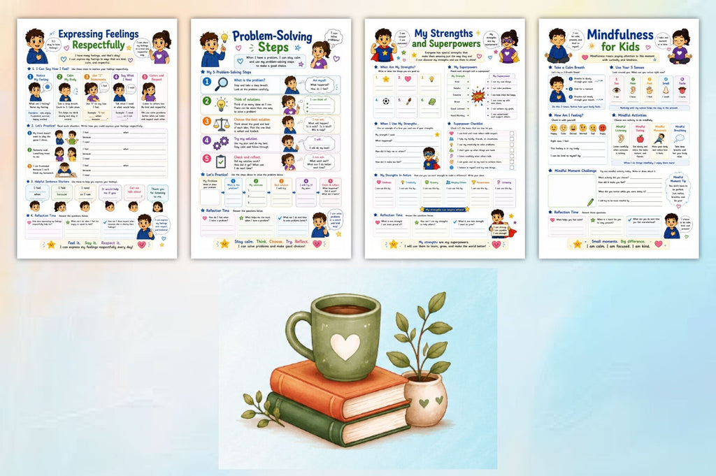 Kids Emotional Regulation Anger Workbook