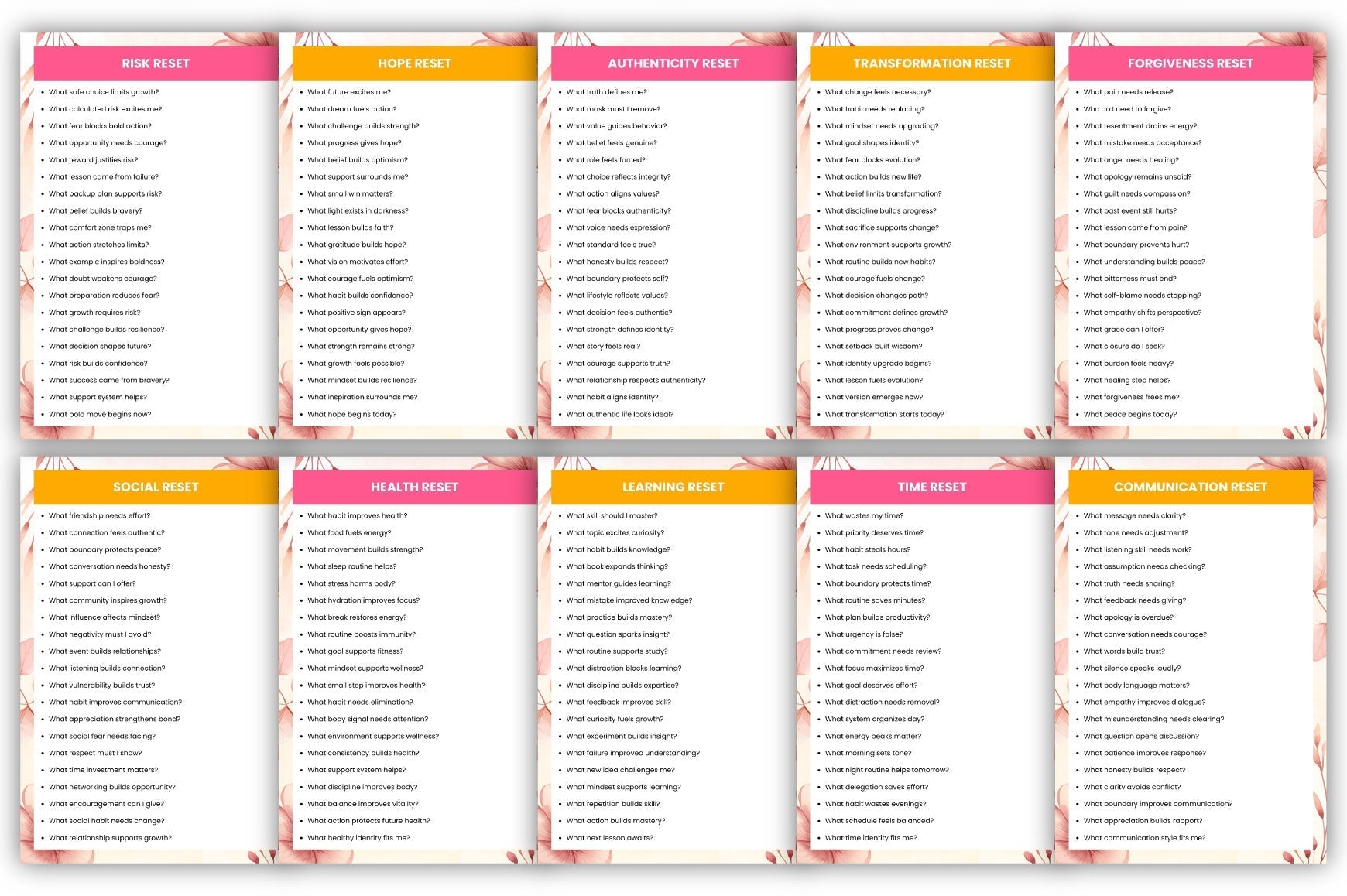 Mindset Reset Prompts for Personal Growth