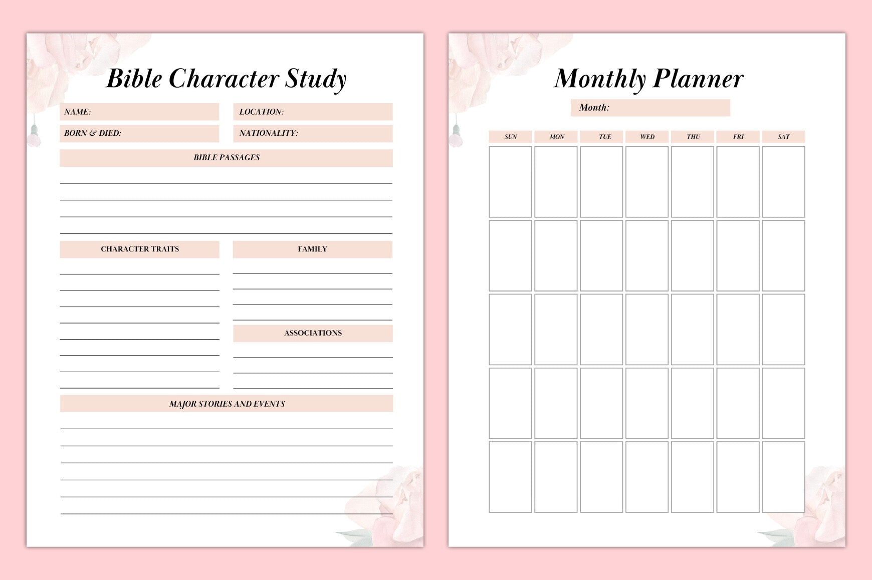 Faith Planner