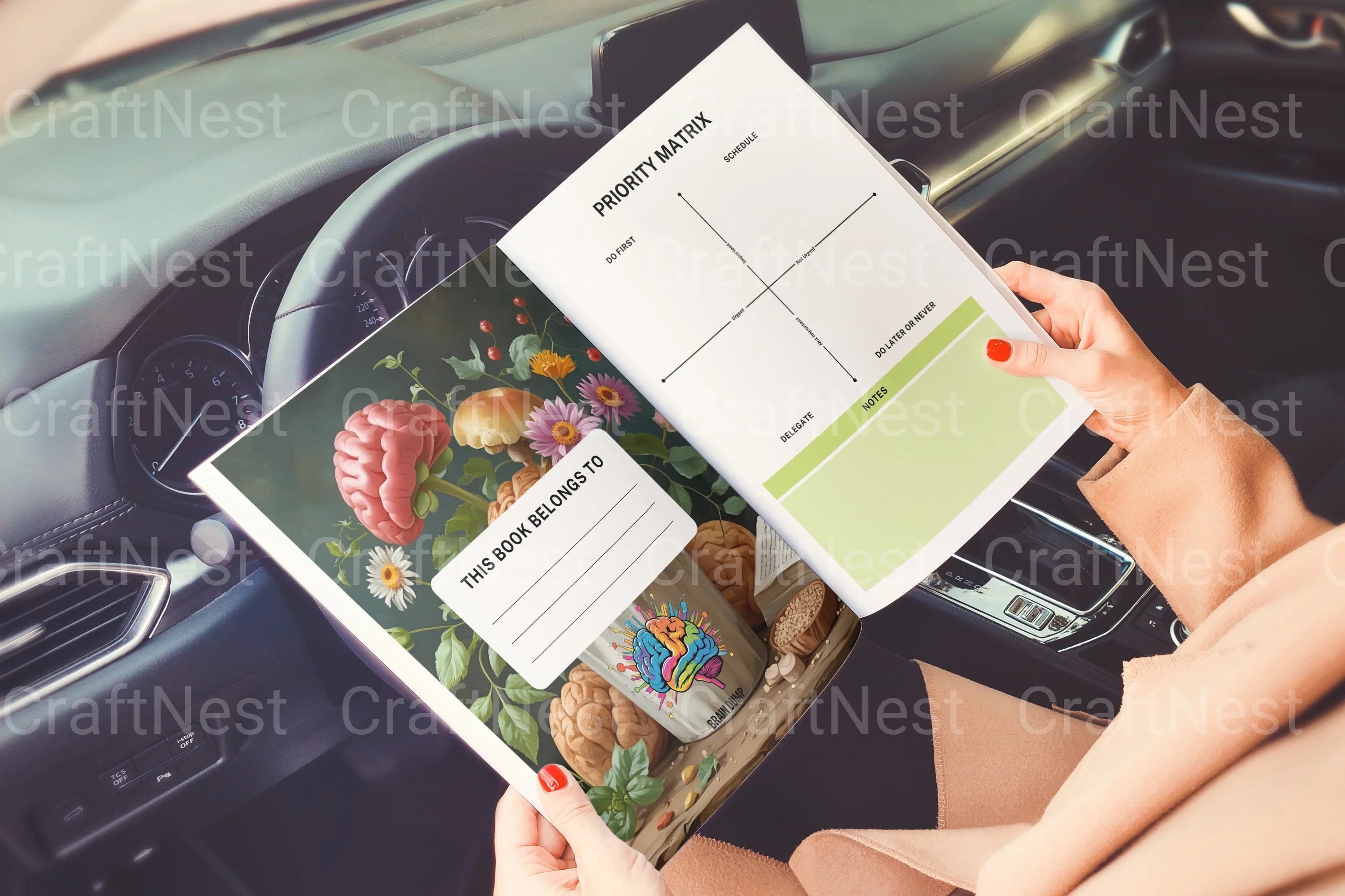 ADHD Printable Planner priority planning and focus tracker