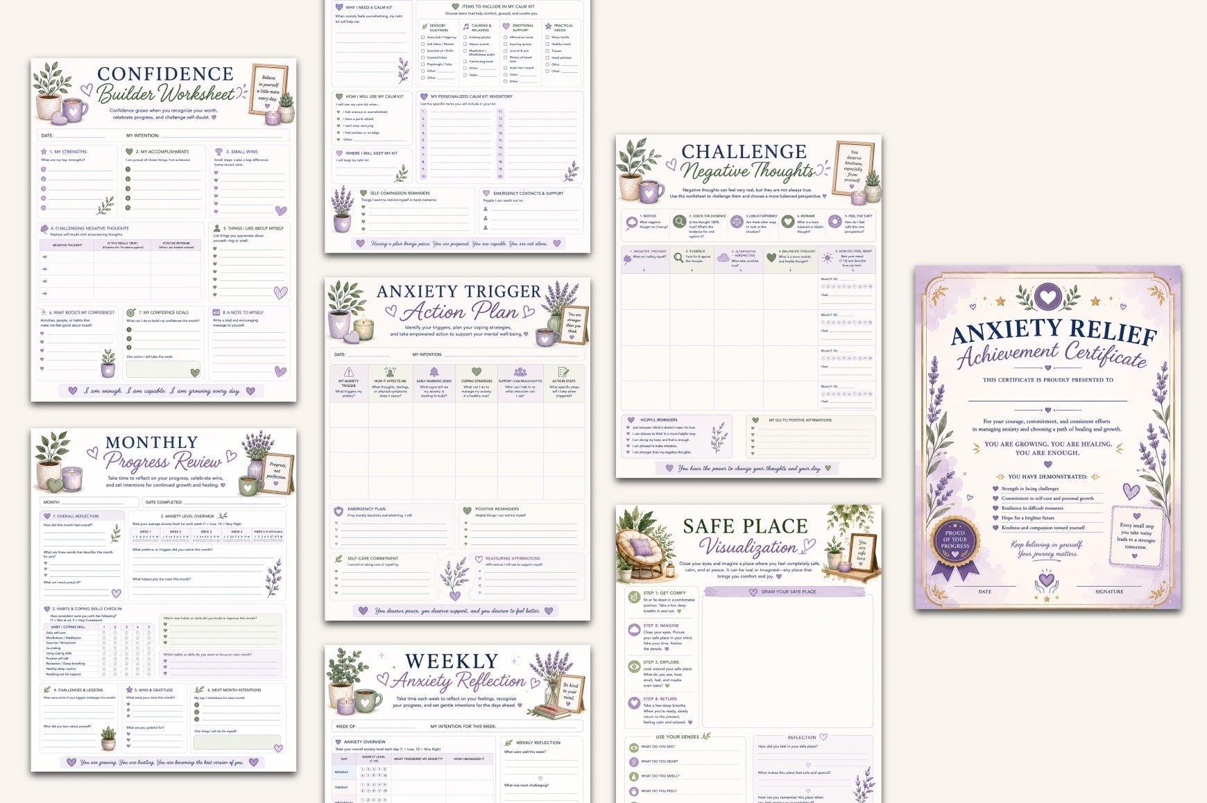 Anxiety Relief Activity Journal
