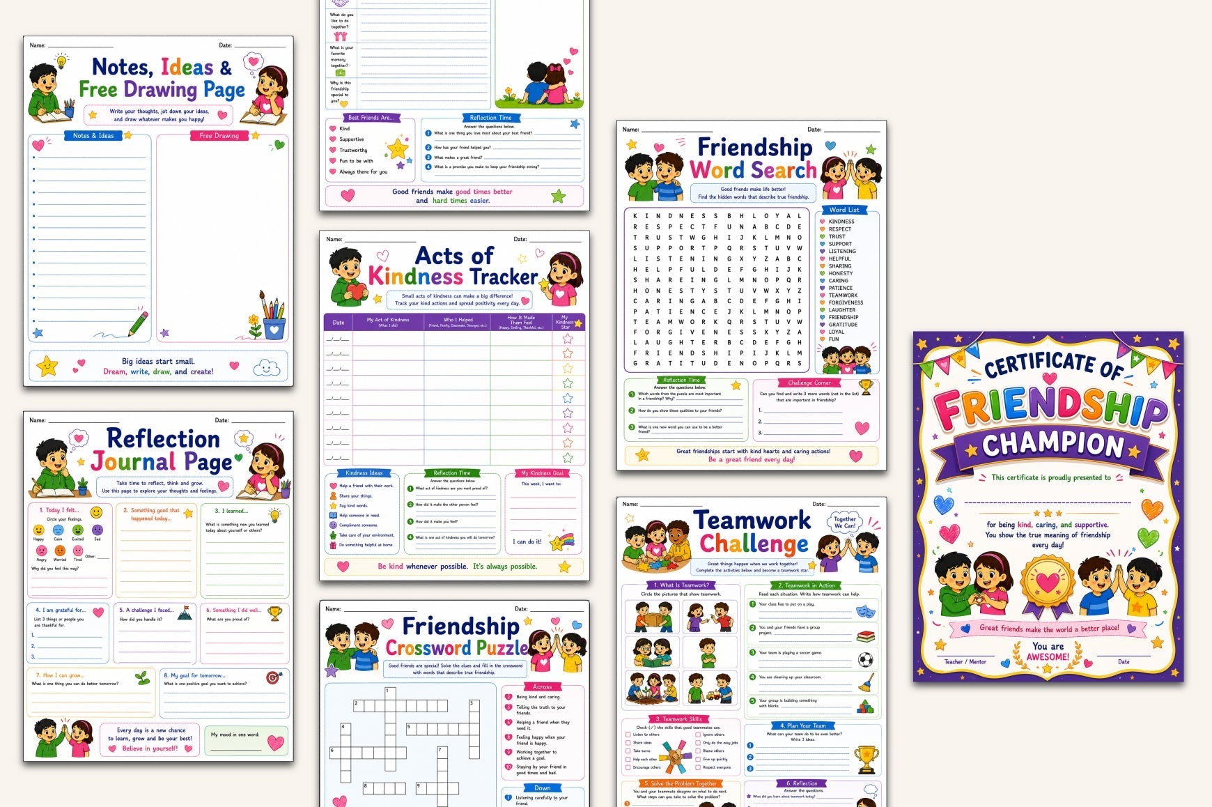 Friendship Relationship Skills Workbook
