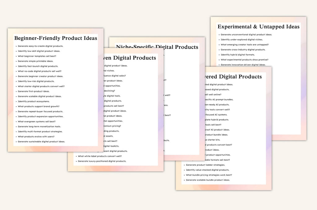 Etsy Product Idea Prompts
