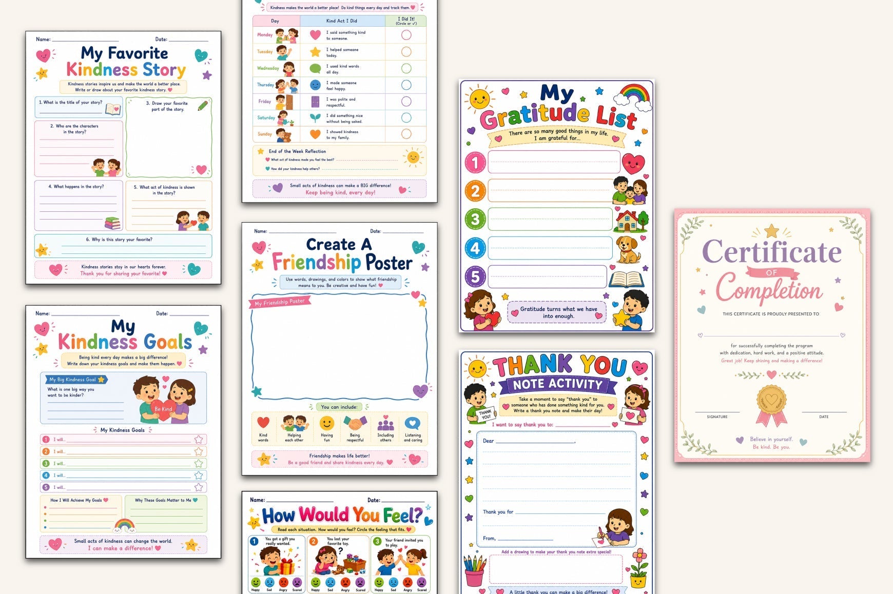 Kindness For Kids Workbook