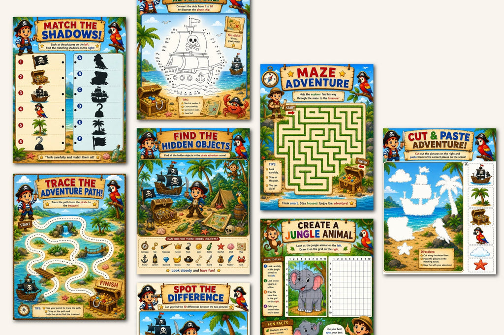 Kids Adventure Activity Book