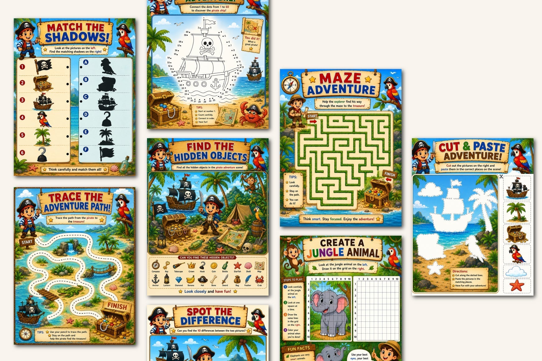Kids Adventure Activity Book