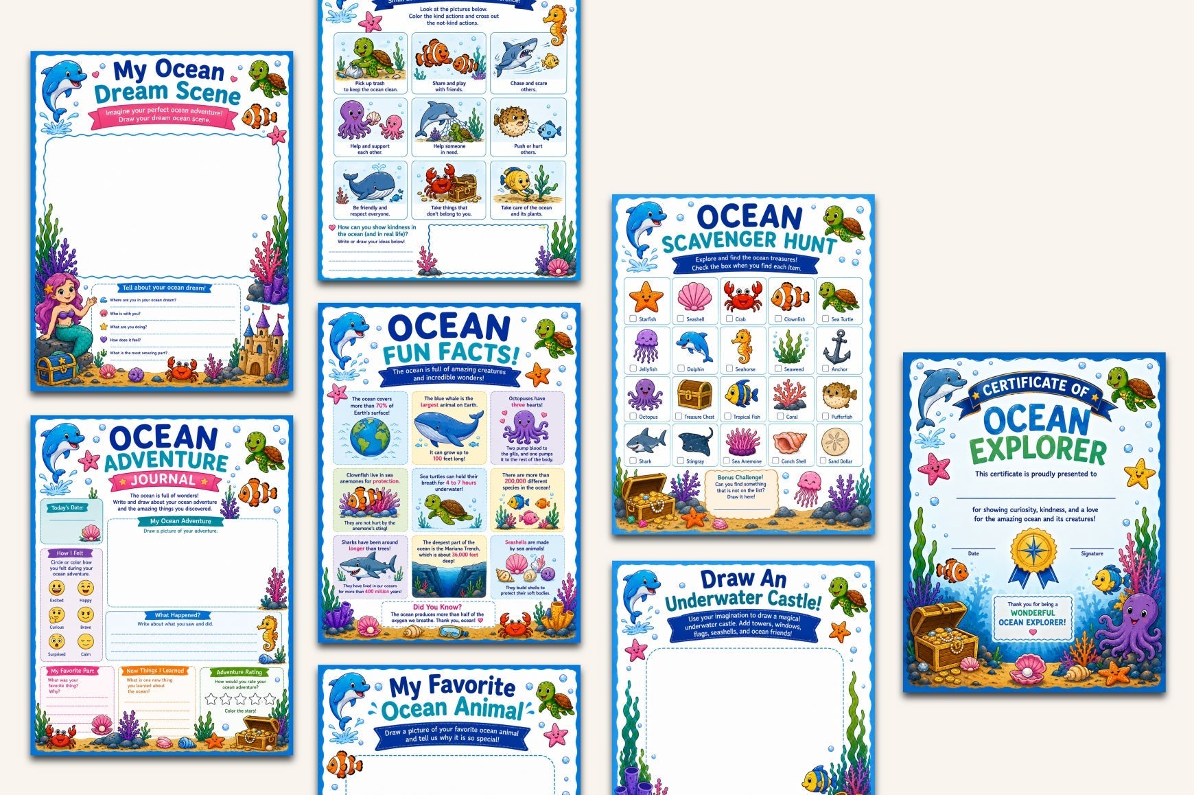 Ocean Friends Activity Book