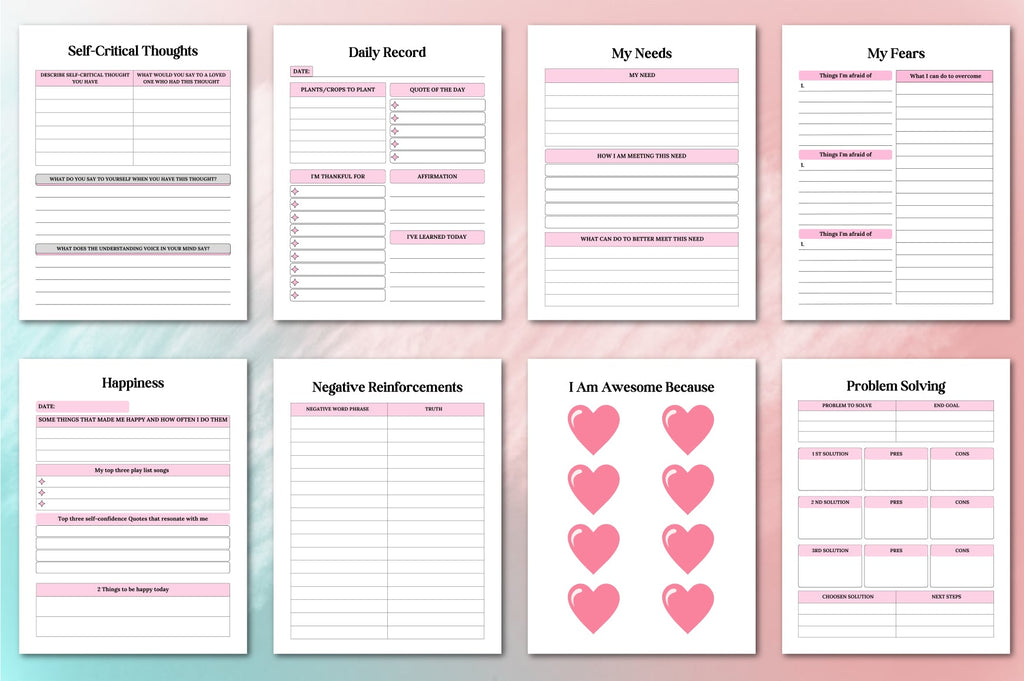 Self Confidence Planner