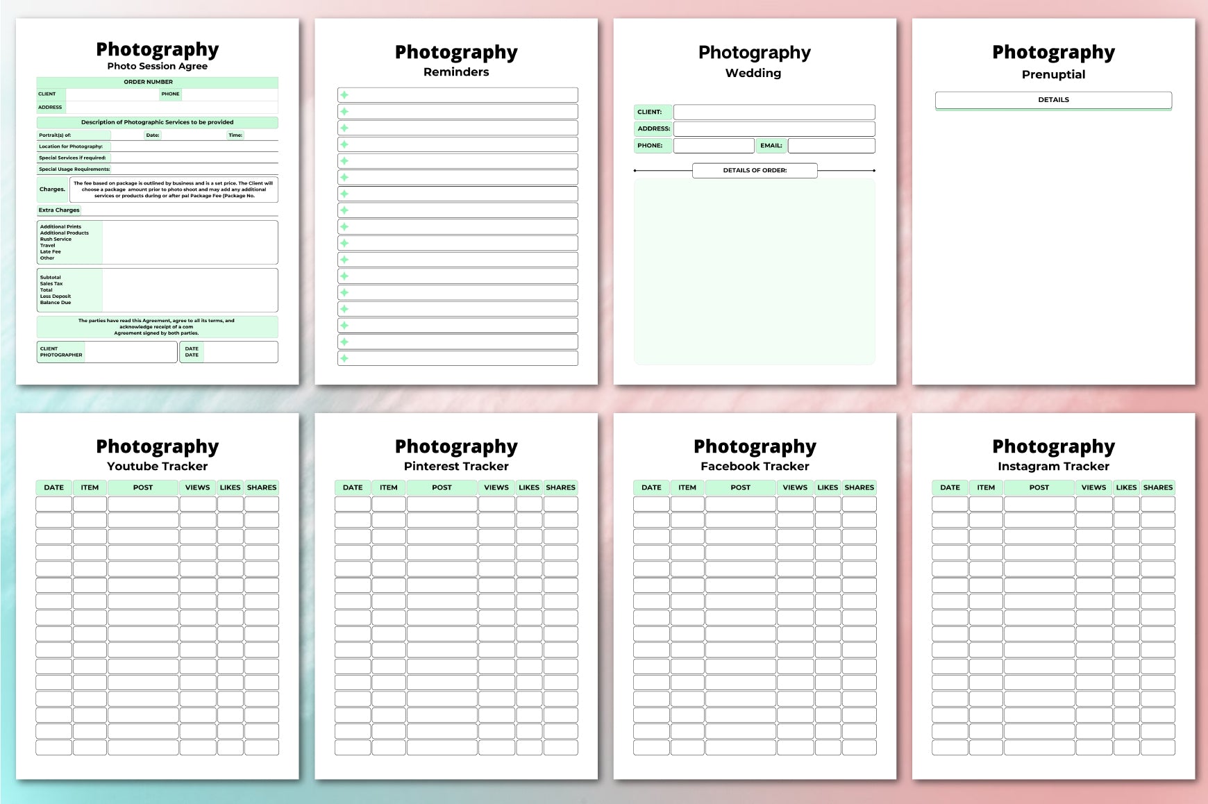 Photography Planner