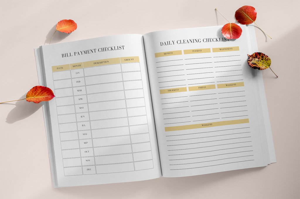 Daily Home Management Cleaning Planner