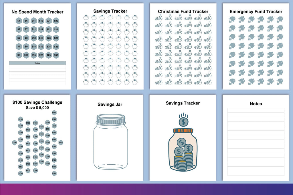 Money Savings Challenge Planner