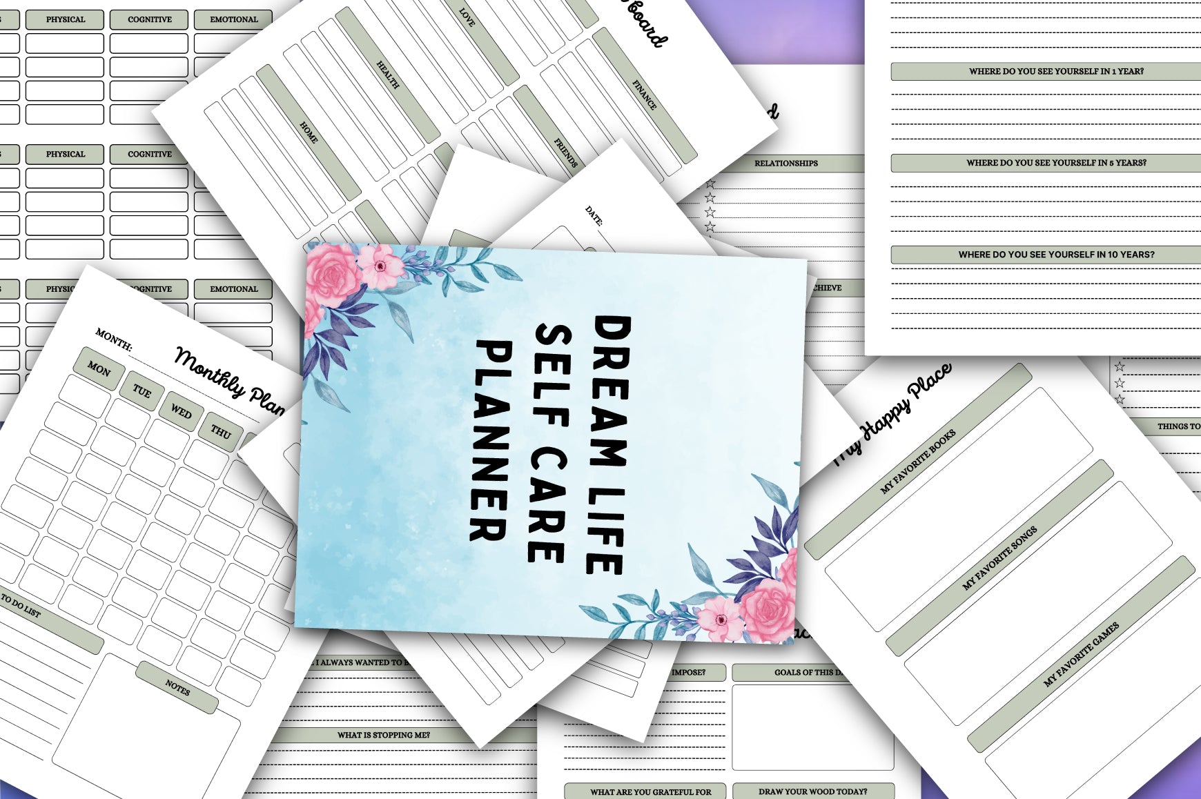 Dream Life Self Care Planner