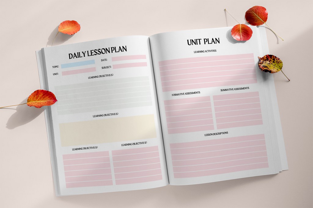 Professional Teacher Planning System Planner