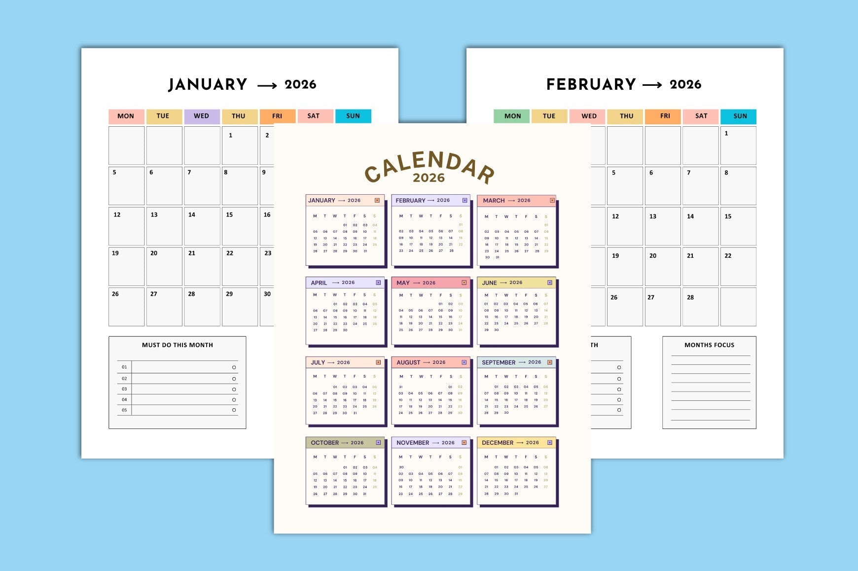ADHD Adult Planner executive function worksheets and productivity tools