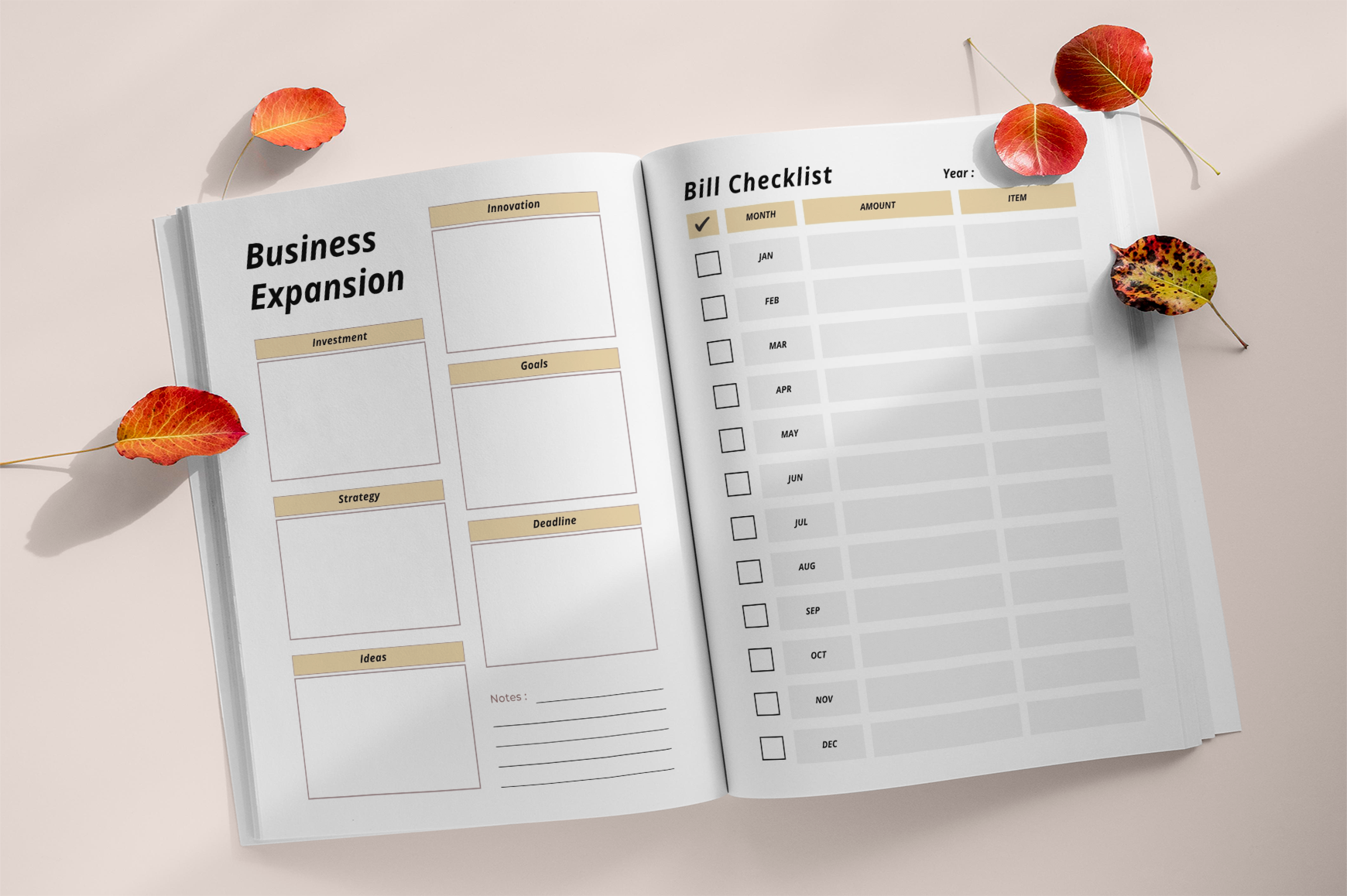 Handmade Product Business Planner