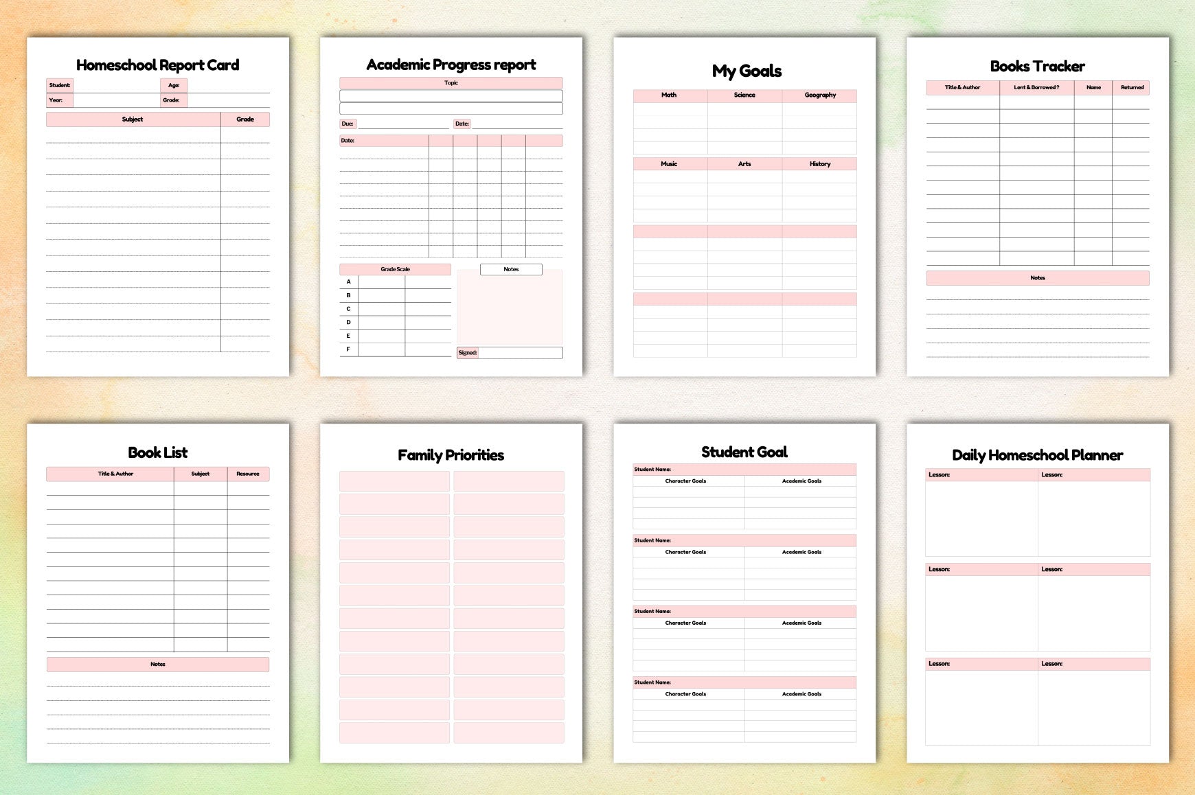 Home School Planner