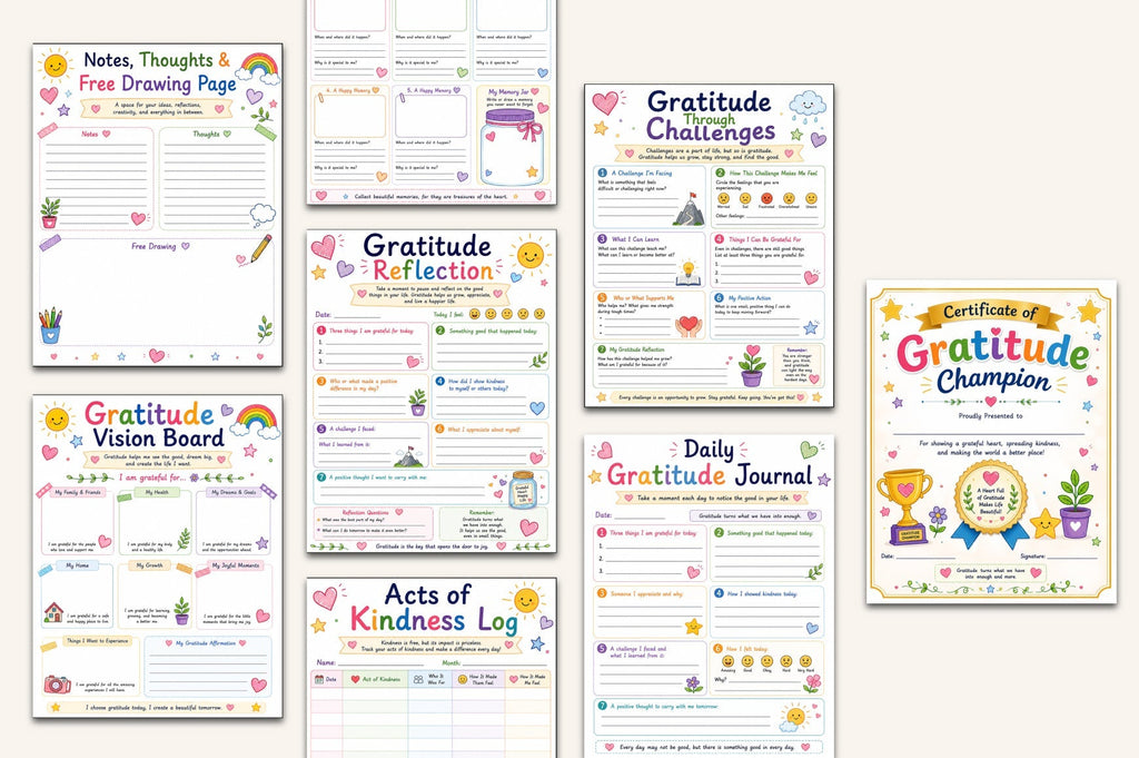Gratitude For Kids Workbook