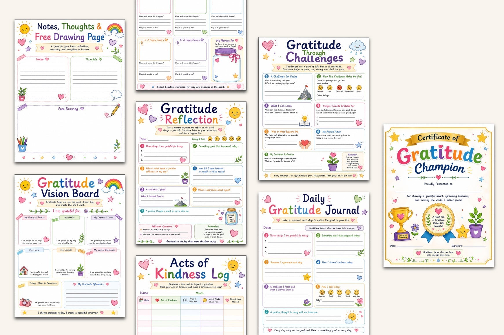 Gratitude For Kids Workbook