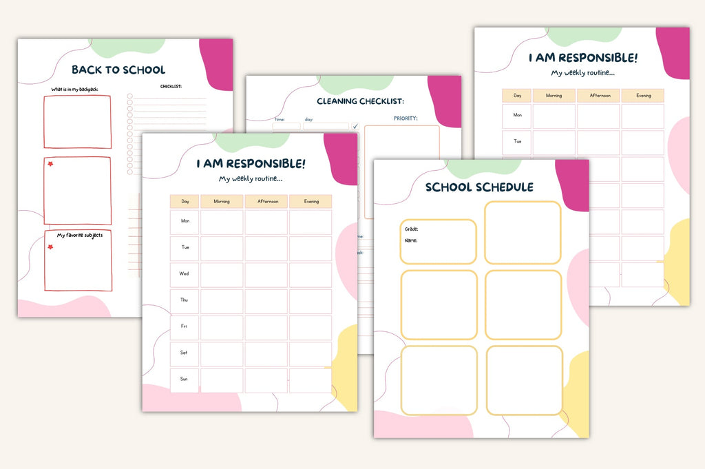 Yearly Activities Planner for Kids
