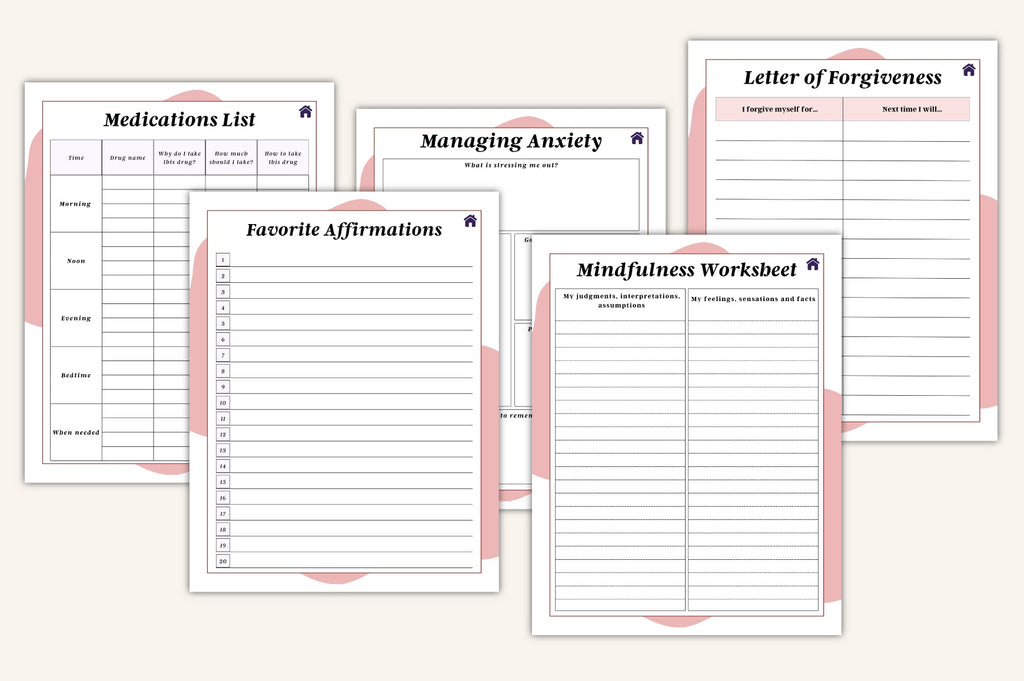 ADHD Brain Dump Planner Organization Pages