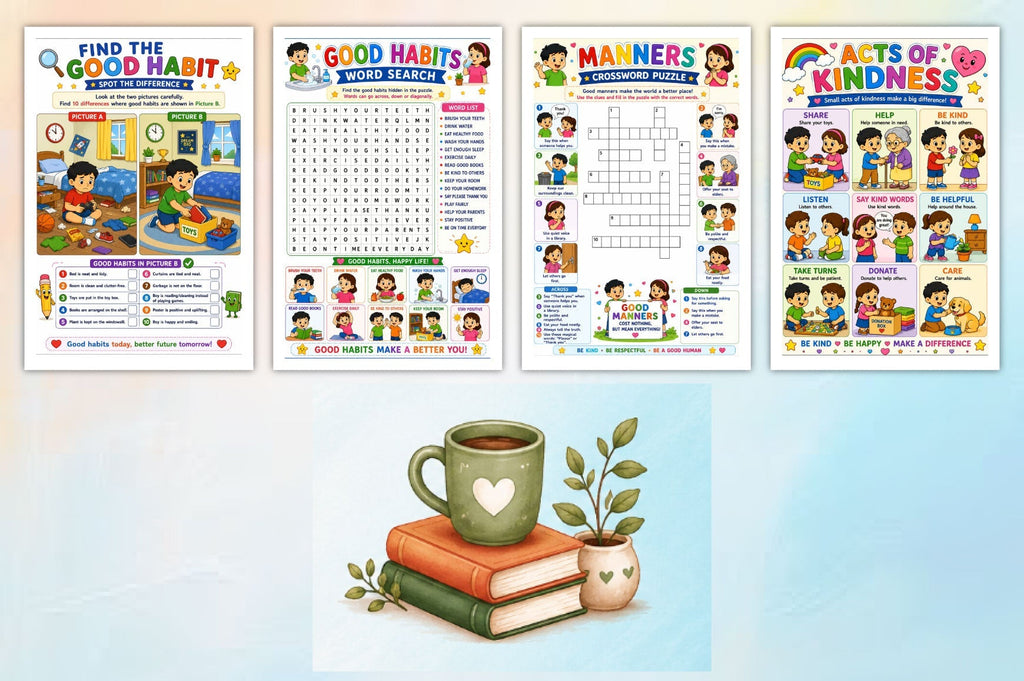 Good Habits Manners Activity For Children Book