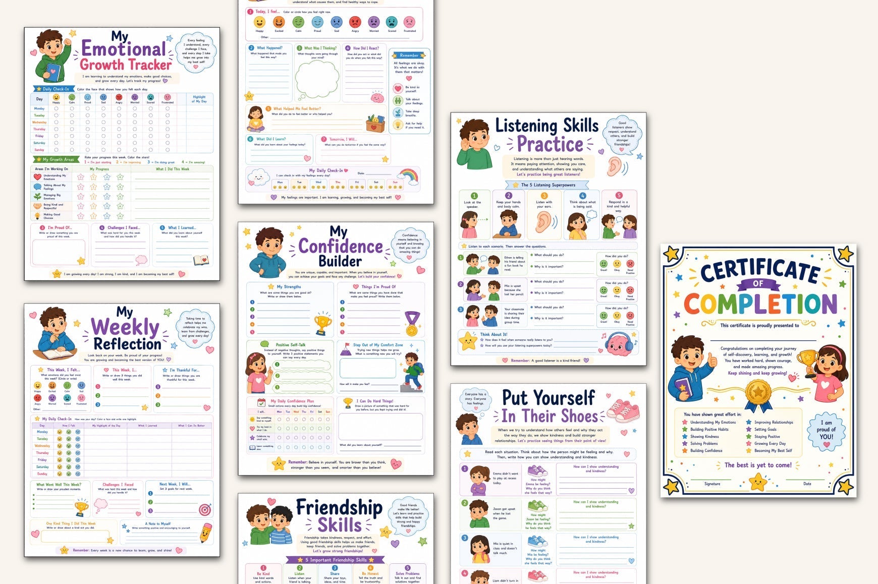 Emotional Intelligence For Kids Workbook