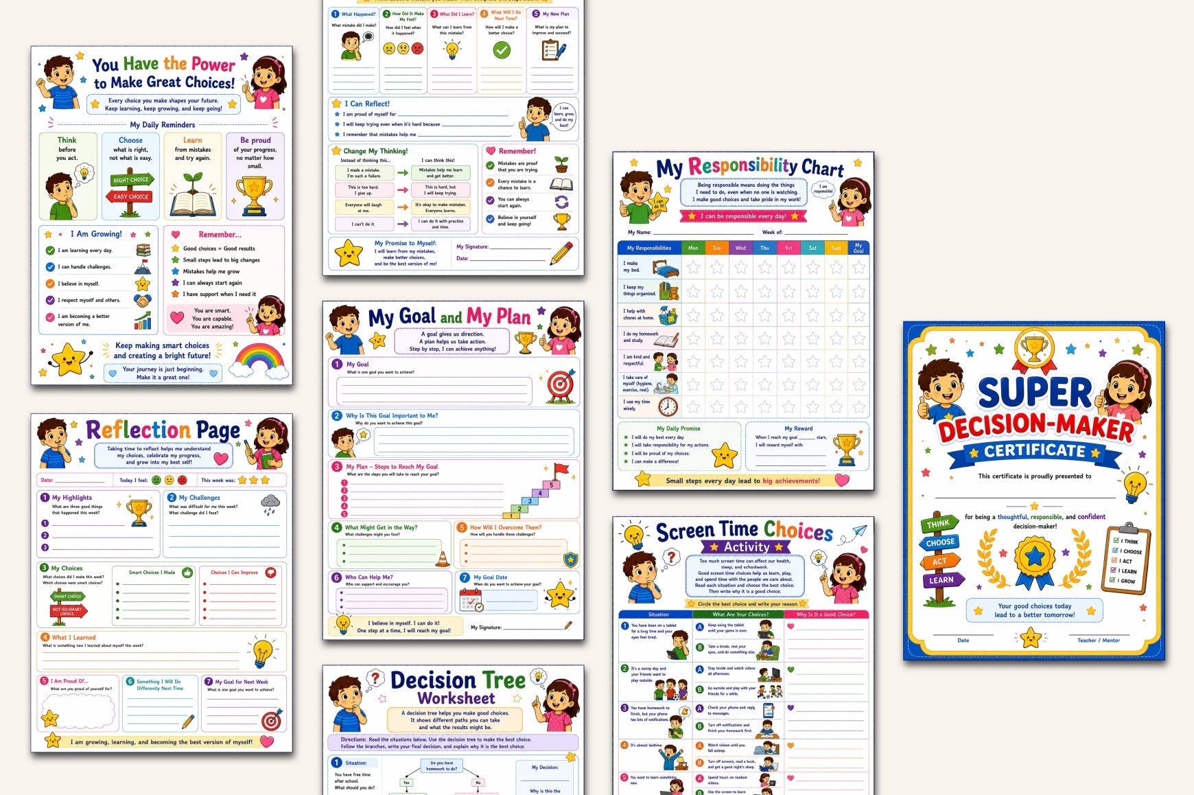 Decision Making For Kids Workbook