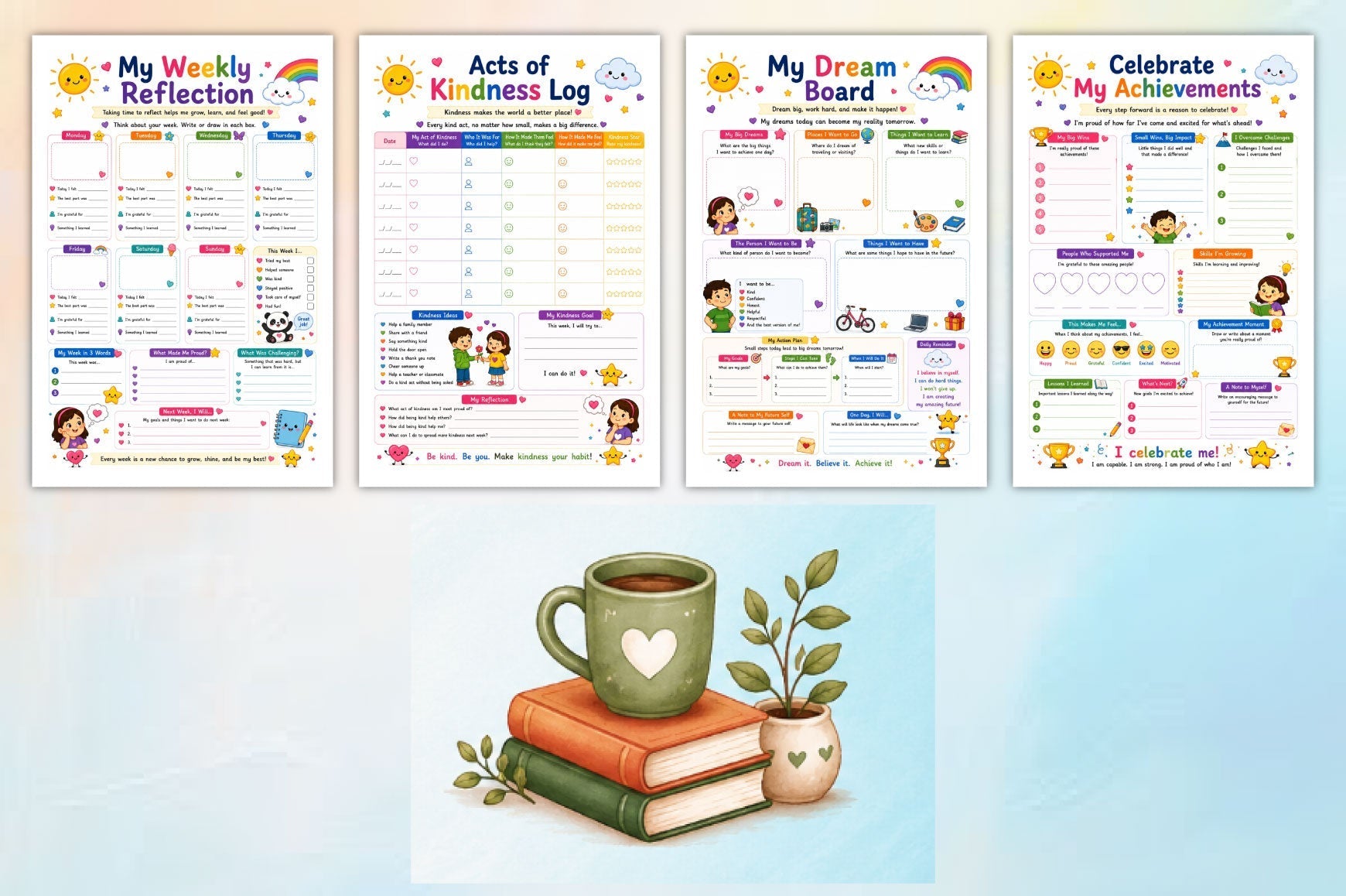 Happy Minds For Kids Planner