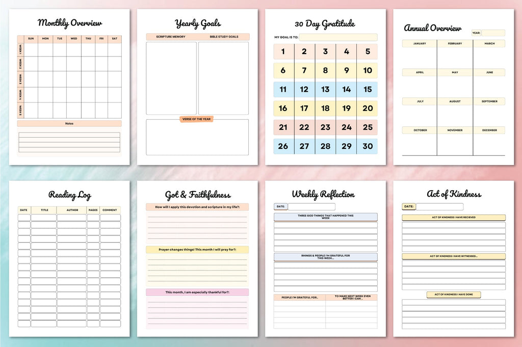 Bible Devotional Planner